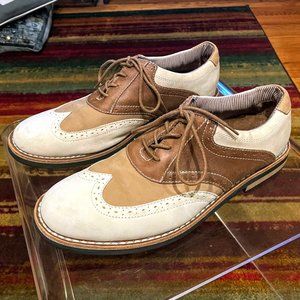 Men's Penguin Saddle Oxford Shoes tan size 9.5